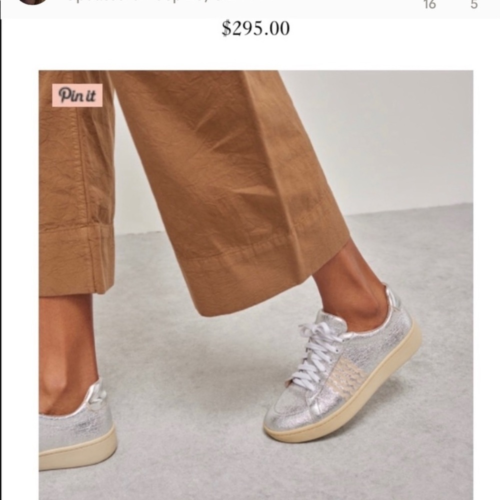 Loeffler Randal Elliot Ric Rac Silver Sneakers